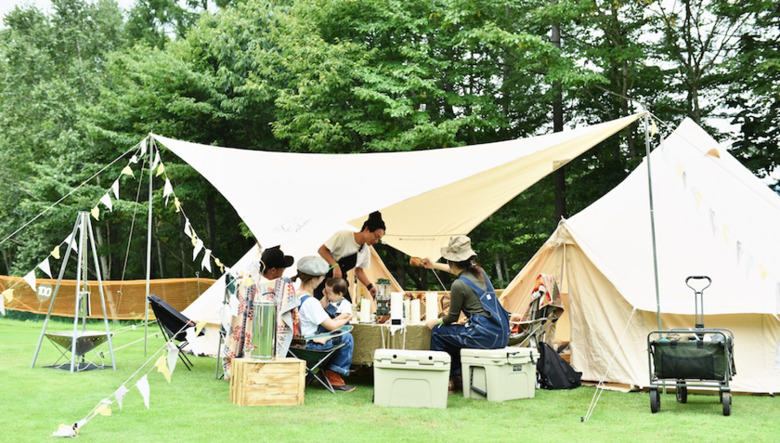 まだまだやっぱり人気！「ノルディスク」を使ったテントサイト