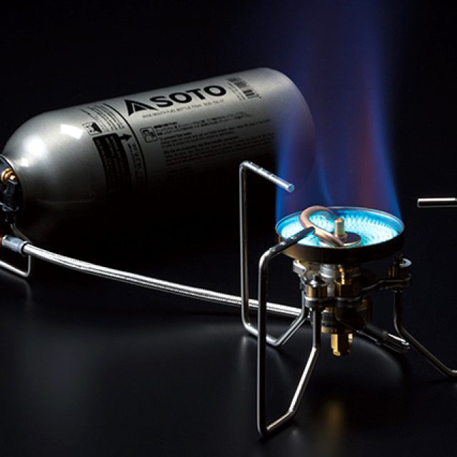 ガソリンとガスの二刀流。風速30m/sにも耐える、SOTOの新バーナー