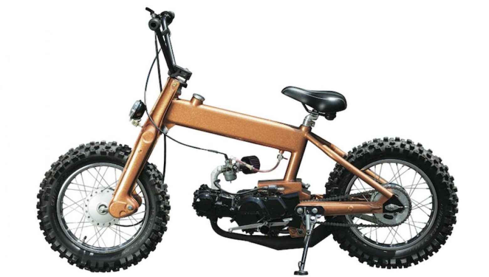 これが、スーパーカブ!? フレームカスタムによる、BMX風メイクとは。