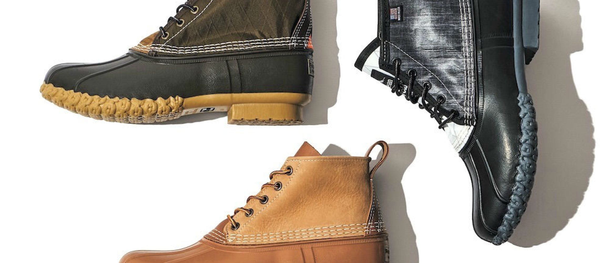 永久定番のビーン・ブーツに、3種のトップ素材を使った限定モデル登場