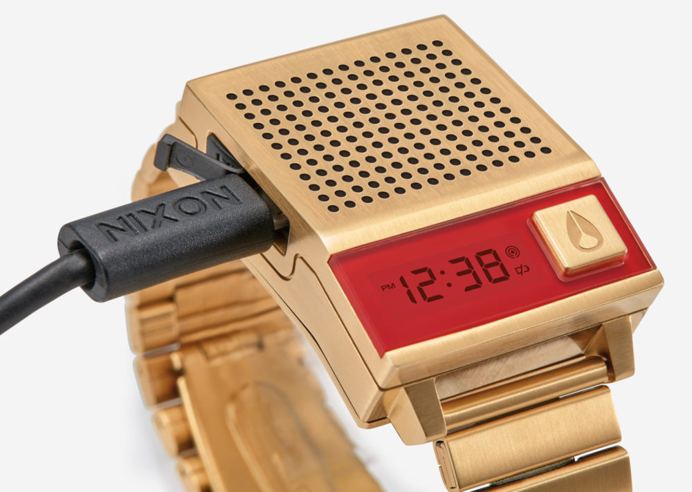 ニクソン USB充電式腕時計 DORK TOO しゃべる時計 時計 値下げ時間 