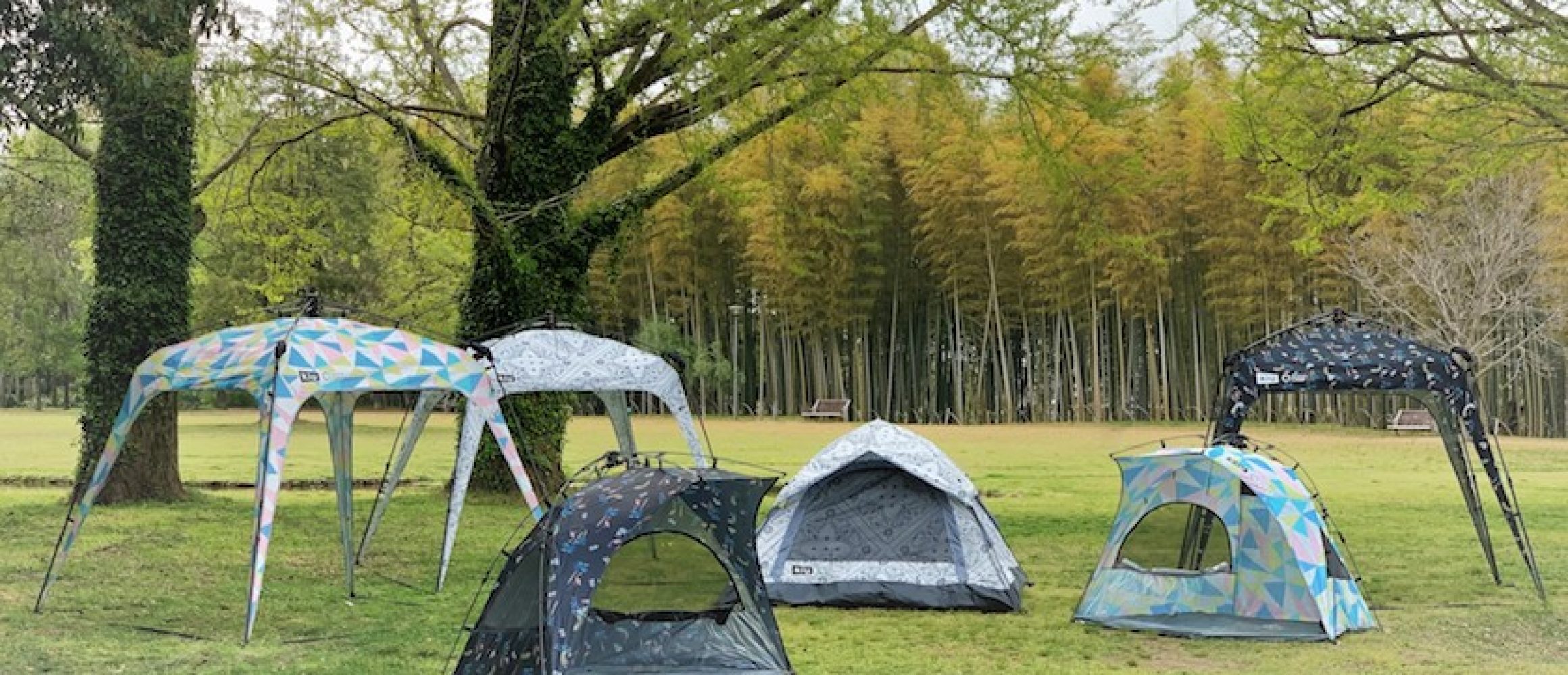 レインウエアでお馴染み「KiU」のテントが登場!! ポップなカラーで夏