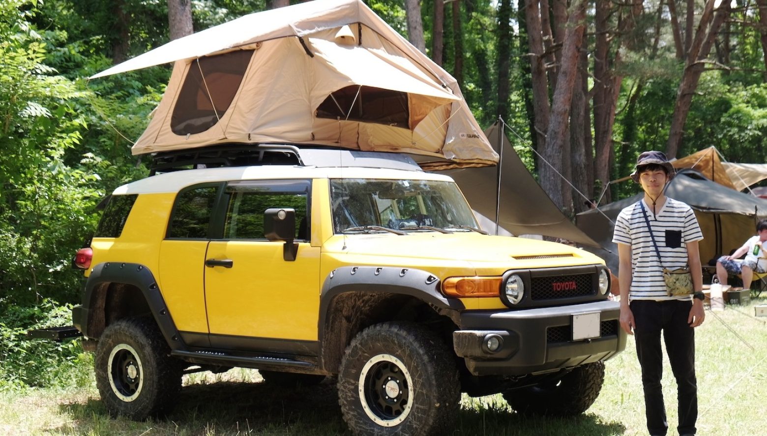 FJとルーフテントの絶妙コンビネーション！（TOYOTA／FJ CRUISER）