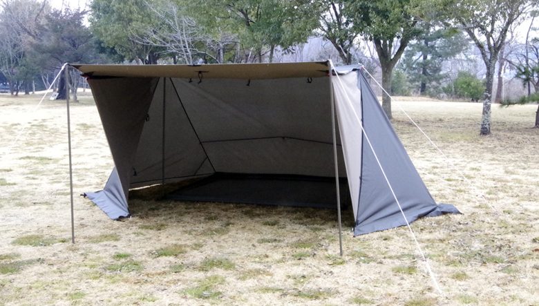 テンマクデザインの人気難燃テントがサイズUP！ 2人用の「大炎幕」発売。
