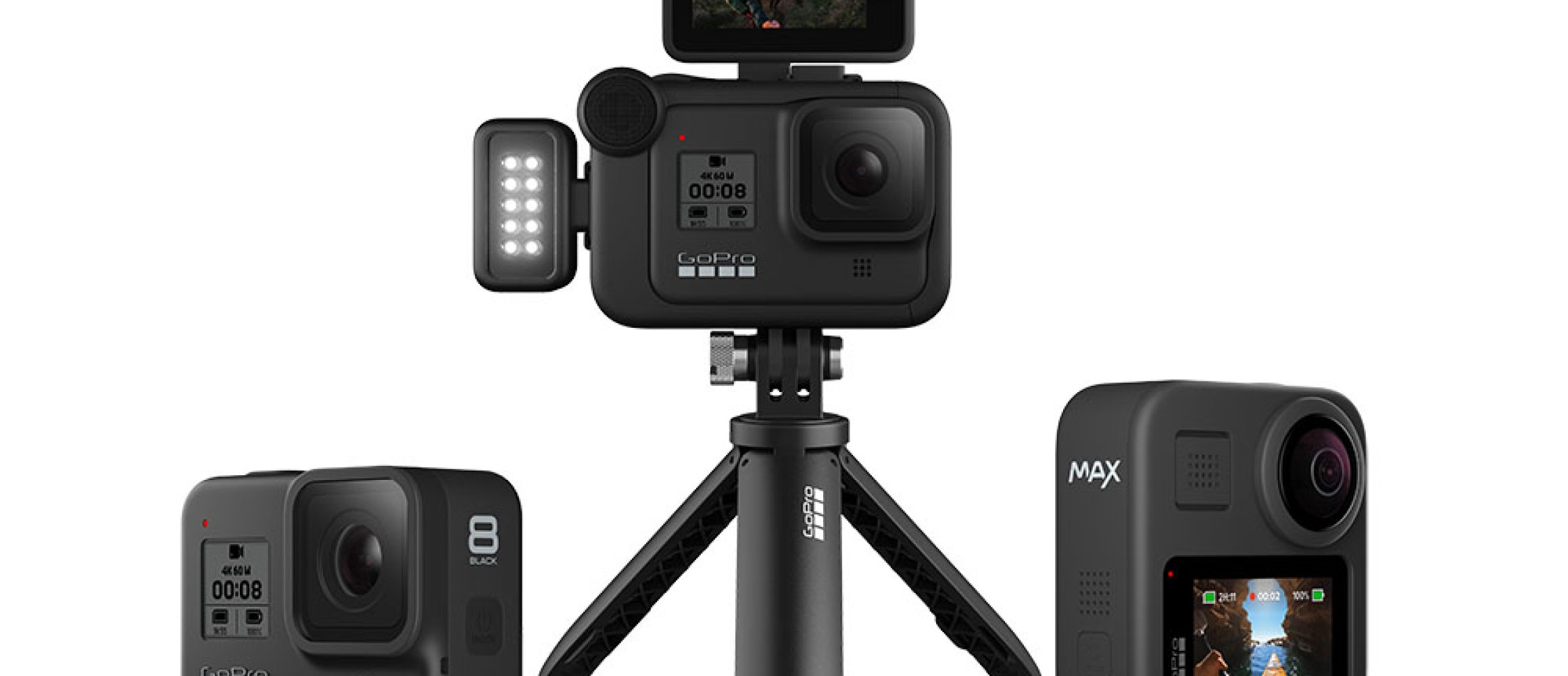 GoProから新フラッグシップ機「HERO8 Black」と360度撮影が可能な「Max