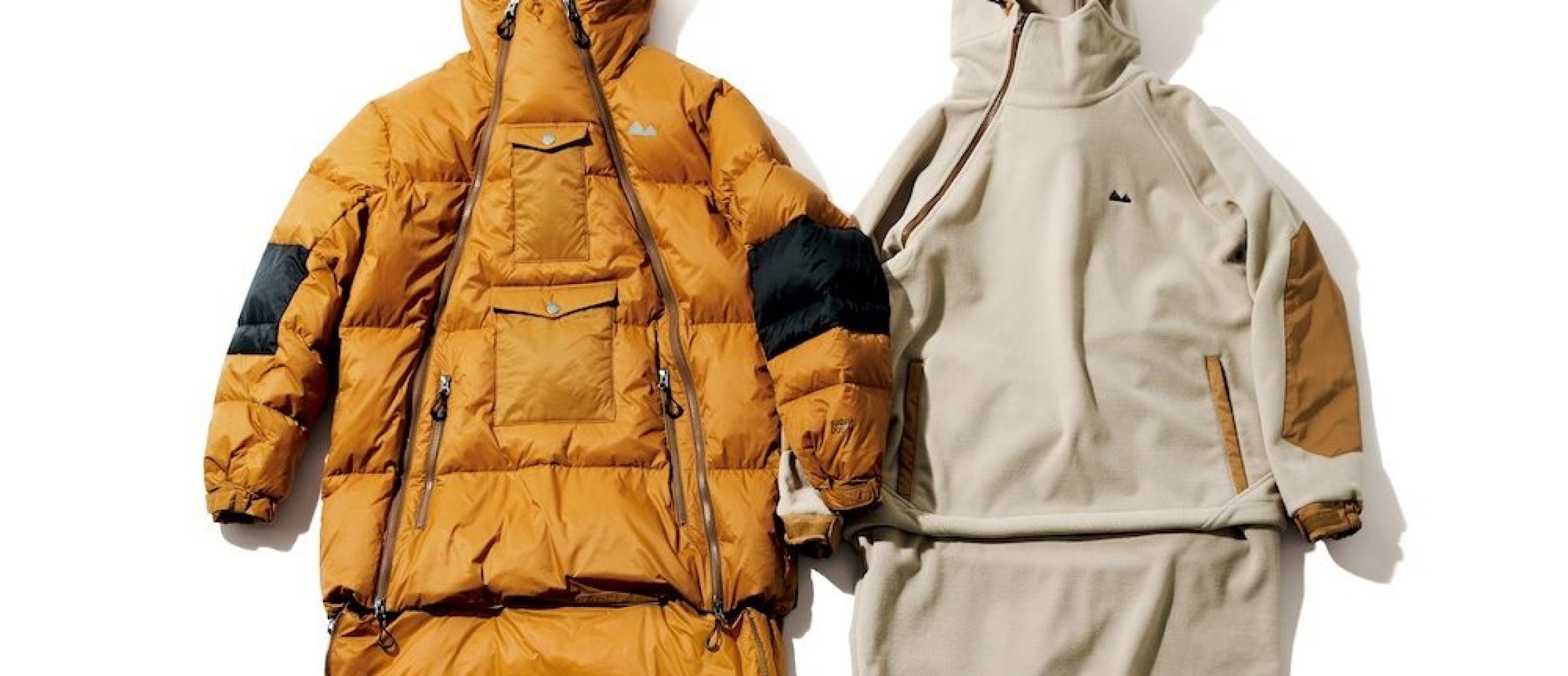 grn outdoor ジャケット シュラフ キャンプ Lサイズ 即就寝モードにトランスフォーム！ grn outdoorが送る、前代未聞の