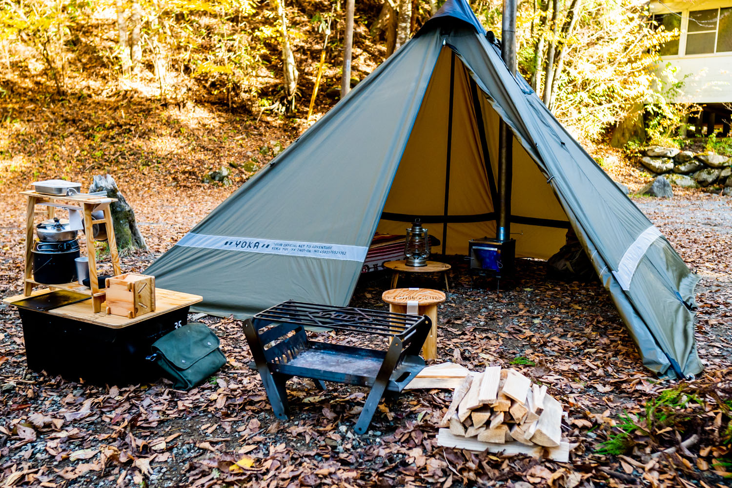 薪ストーブもインストール可能なYOKA初のテントがついに発売！