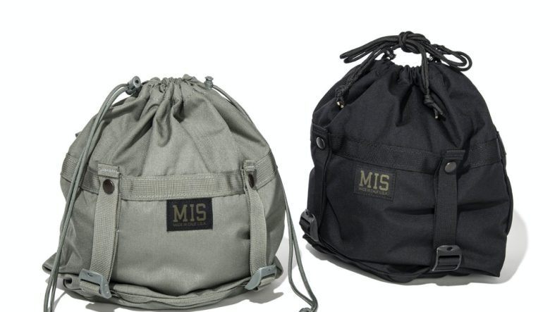 人気の巾着バッグに変わり種！ ミリタリー的ディテールが光るMISの機能派。