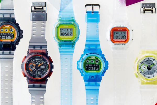スケルトン素材を採用した夏のG-SHOCKに新作ずらり。名作に一味加えた