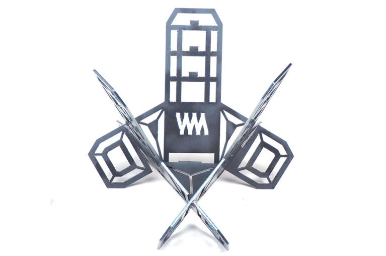 ミタリワークス　タキビ スタンド ＋トップテーブル トライアングル Sサイズ ミタリワークス タキビ スタンド ＋トップテーブル トライアングル S