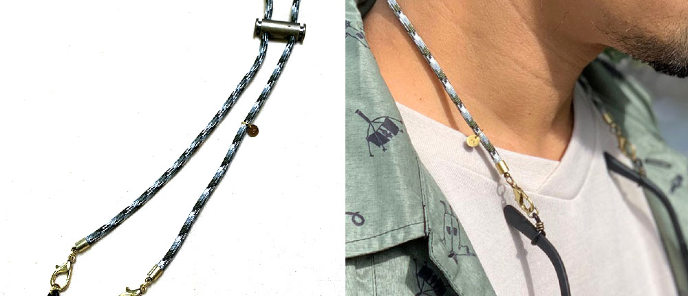 アウトドア系マスクと合わせて使いたい、JRDの2WAYグラスストラップ