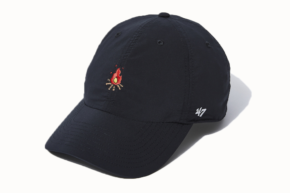 47 CLEAN UP ブラック キャップ D刺繍 47BrandのClean Up Capでオリジナル刺繍キャップを1点～製作し