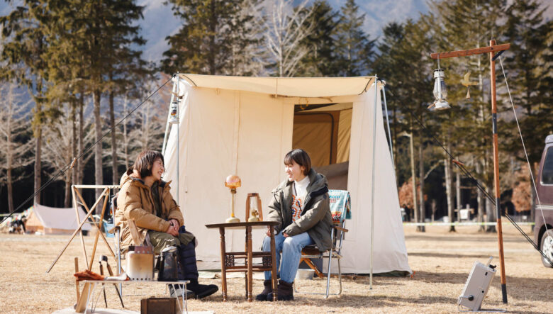 自宅さながらの温いテント内で、親子水入らずキャンプ。（GO OUT CAMP冬@2022.1.29）