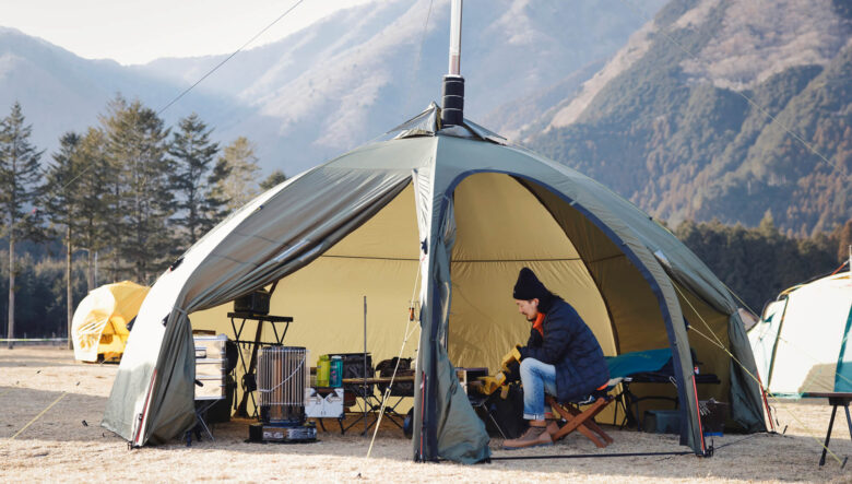 大人気ドームテント内で完結させた、最先端なソロ冬キャンプ仕様。（GO OUT CAMP冬@2022.1.29）