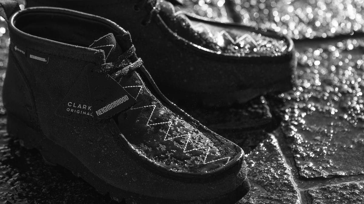 オールブラックのネイバーフッド流クラークス。ゴアテックス仕様の防水