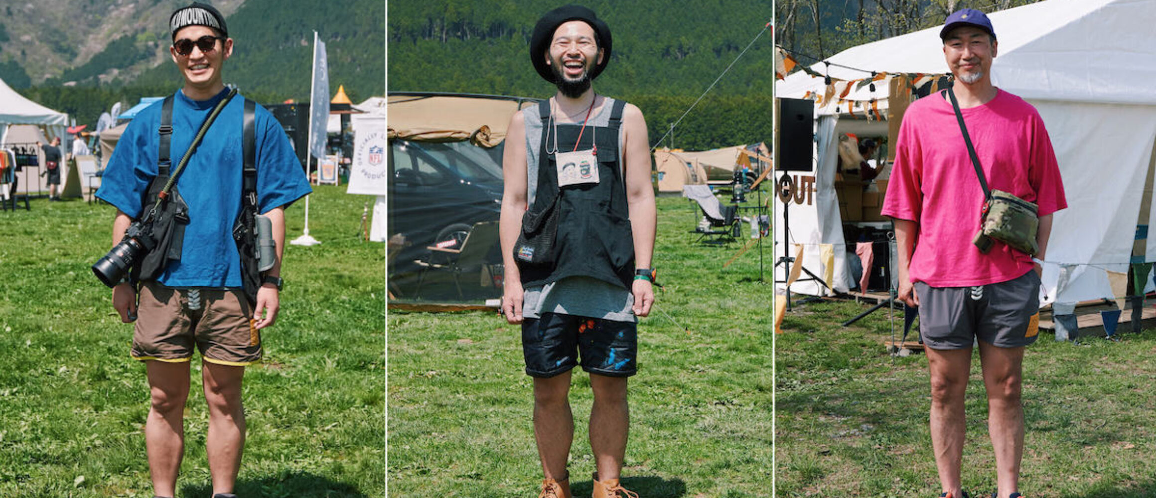 アウトドアコーデ最前線 ライトな春夏キャンプフェススタイルを拝見