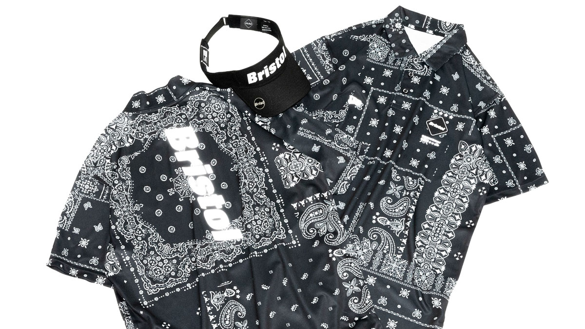 FR2GOLF ペイズリーパターンポロシャツ ブラック FR2GOLF ペイズリーパターンポロシャツ ブラック FR2GOLF ペイズリー