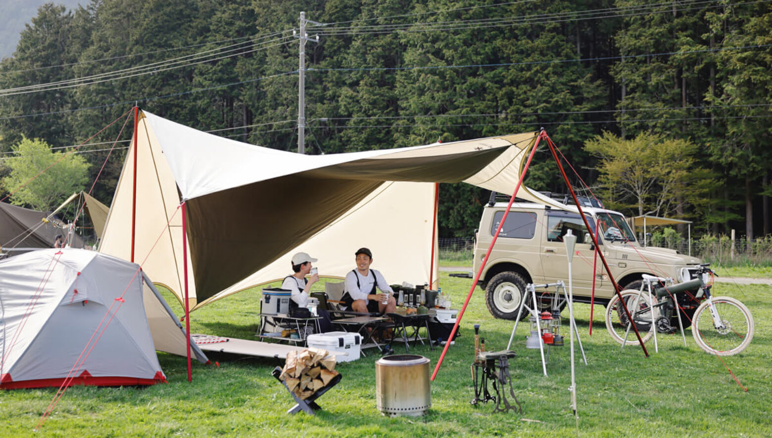 外遊びの要素が満載！ペアで楽しむキャンプ。（GO OUT CAMP vol