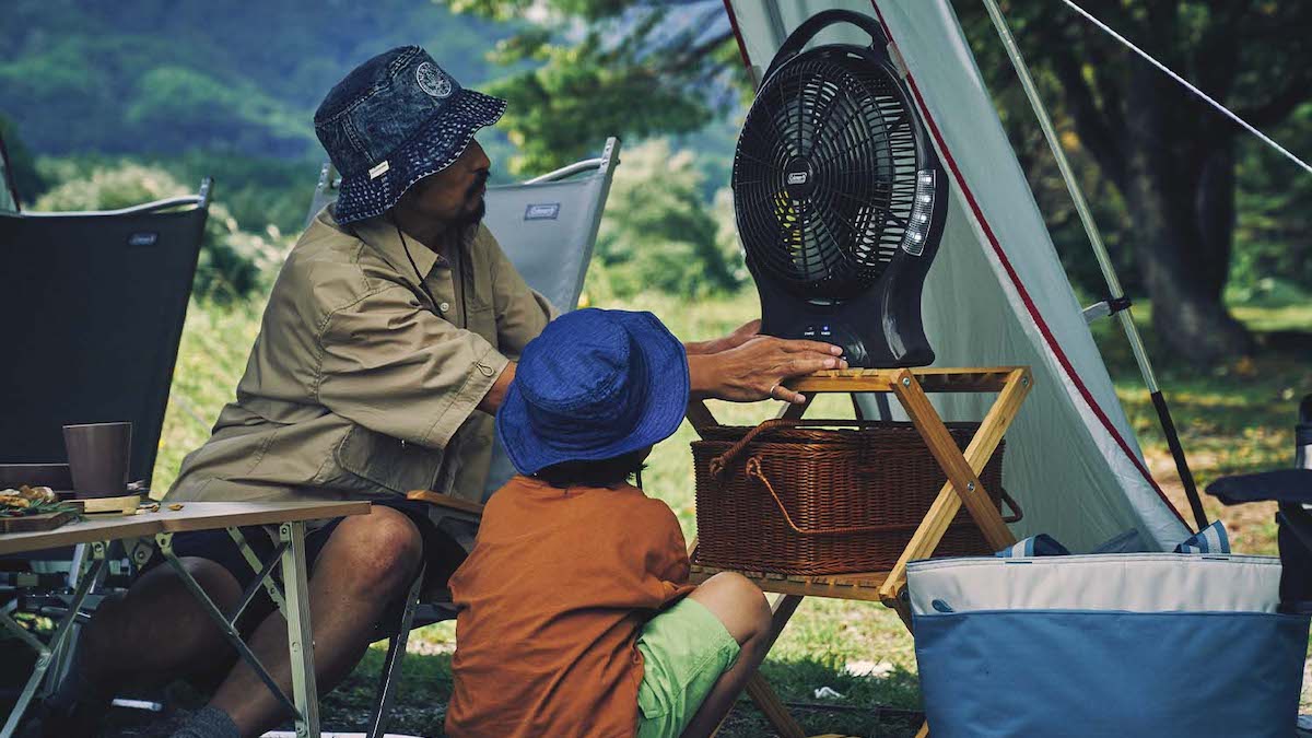 テント内の熱気対策！ 真夏のキャンプ＆BBQで活躍する、コールマンの新作ファン。