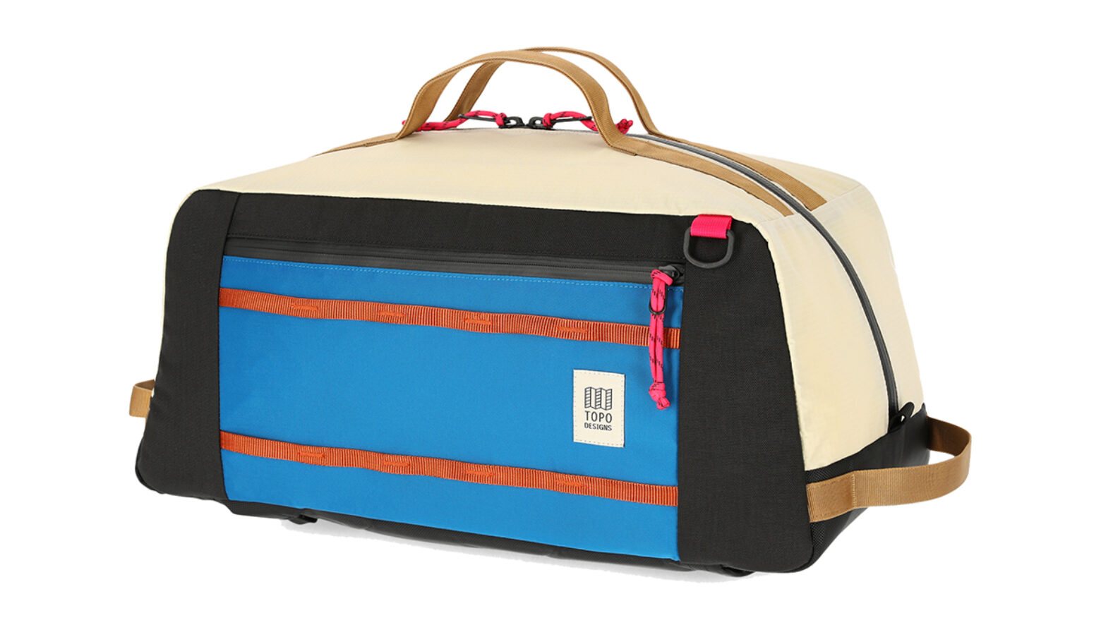 トポデザインから、大容量の新作ダッフルバッグが登場。レトロポップな配色で魅せる3WAY。