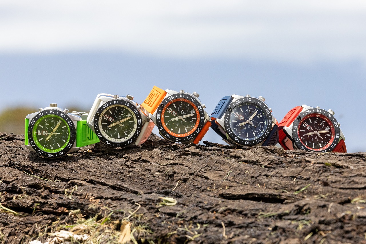 ルミノックスの高機能腕時計シリーズに、夏気分アゲる9色もの