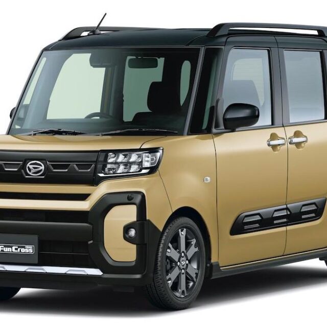 ダイハツ　タント　低走行車　アウトドア仕様 ゴツいフェイスのアウトドア系タント「ファンクロス」が新登場！ 発売