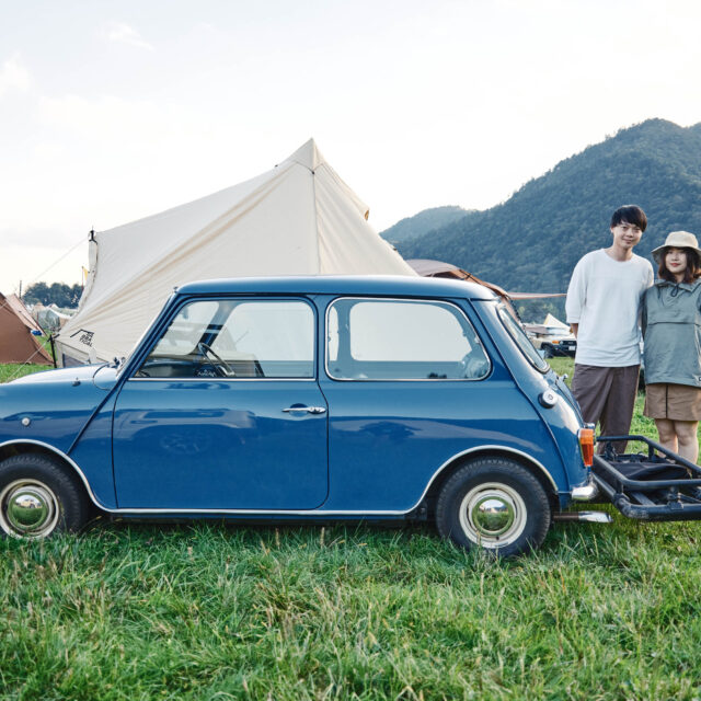 94 ROVER MINI】毎回キャンプギアの積載量に挑戦しているオールドミニ