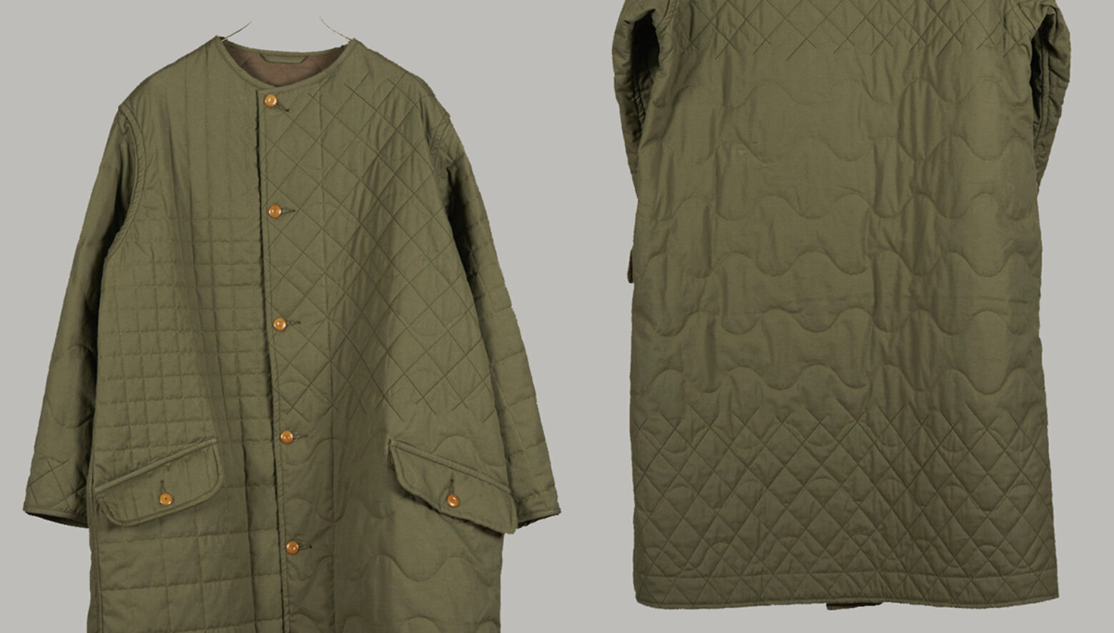 Nigel Cabournキルティングジャケット オリーブ