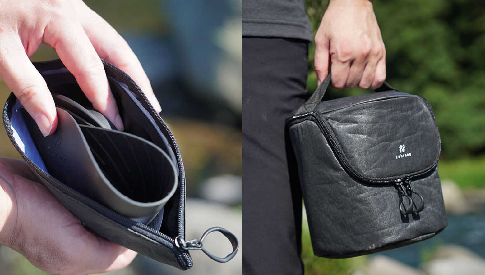 ゼブランからコーヒーギア収納ケース登場！ X-PACを使いアウトドア