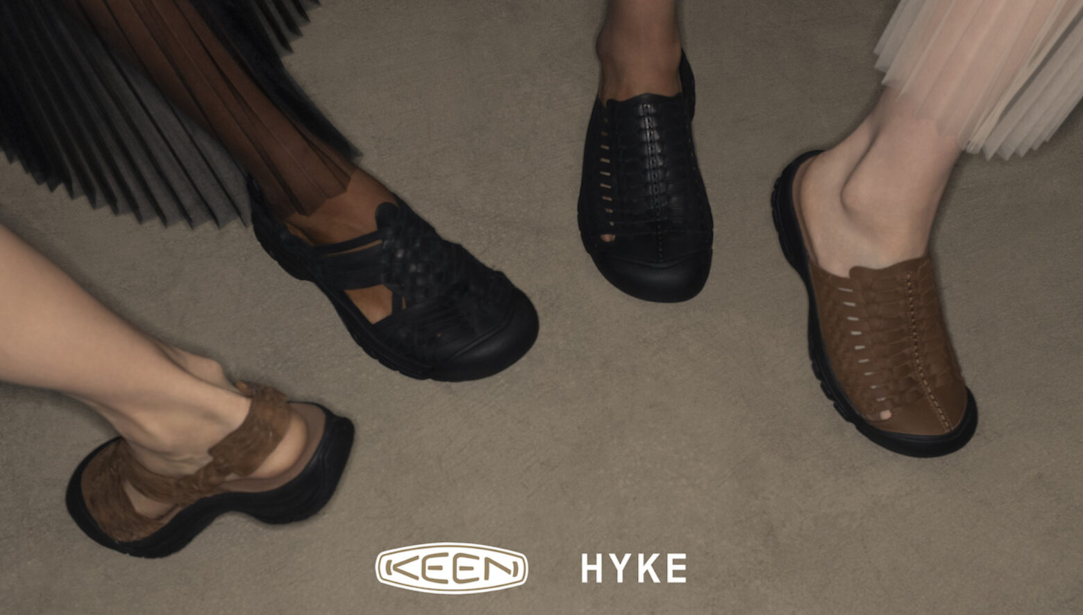 HYKE×KEEN SAN JUAN SANDAL黒23cm - サンダル