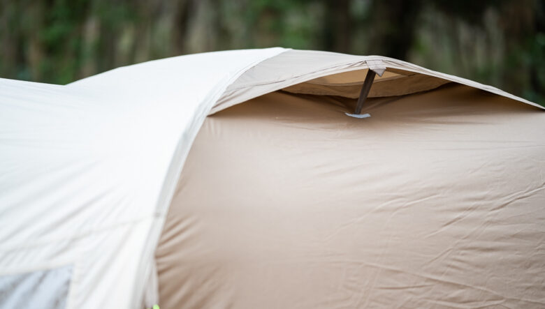 ジャック・ウルフスキンの全テント＆タープがリサイクル素材にアプデ敢行。カラーもよりスタイリッシュに。