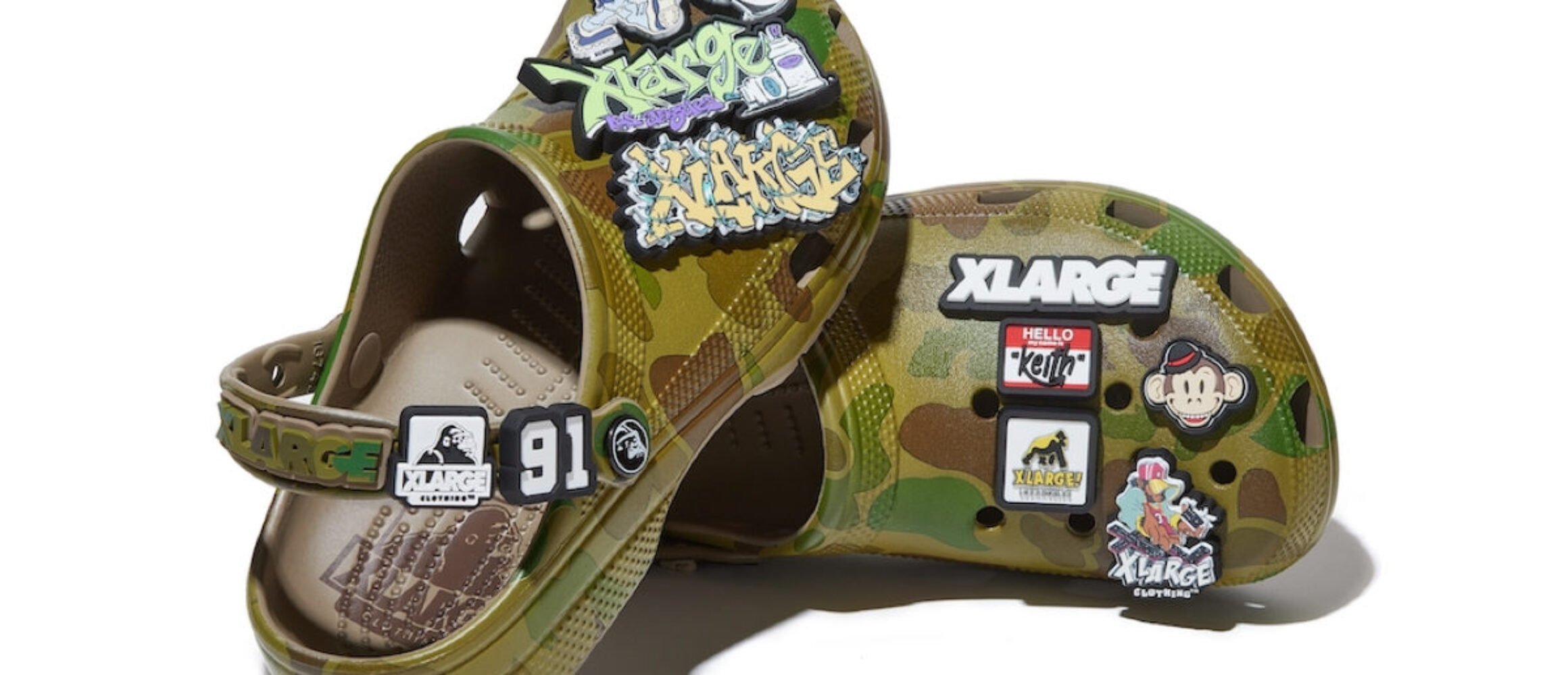 XLARGE × crocs Classic crog サンダル カモフラージュ-