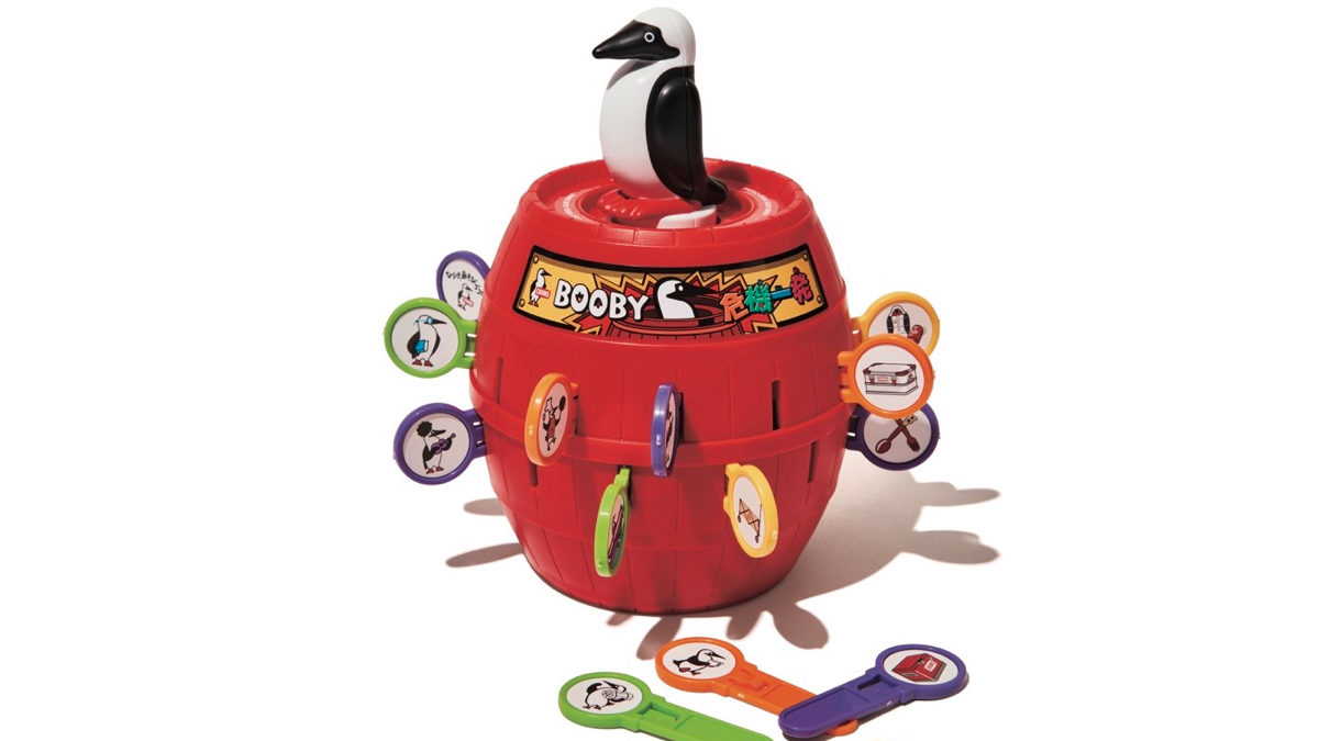 ブービーバードが樽から飛び出す！ 黒ひげ危機一発がチャムス