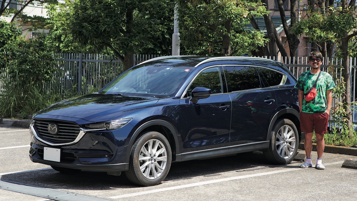 夏のSUPキャンプに向けて、ファミリーカーとして入手。（'18MAZDACX-8