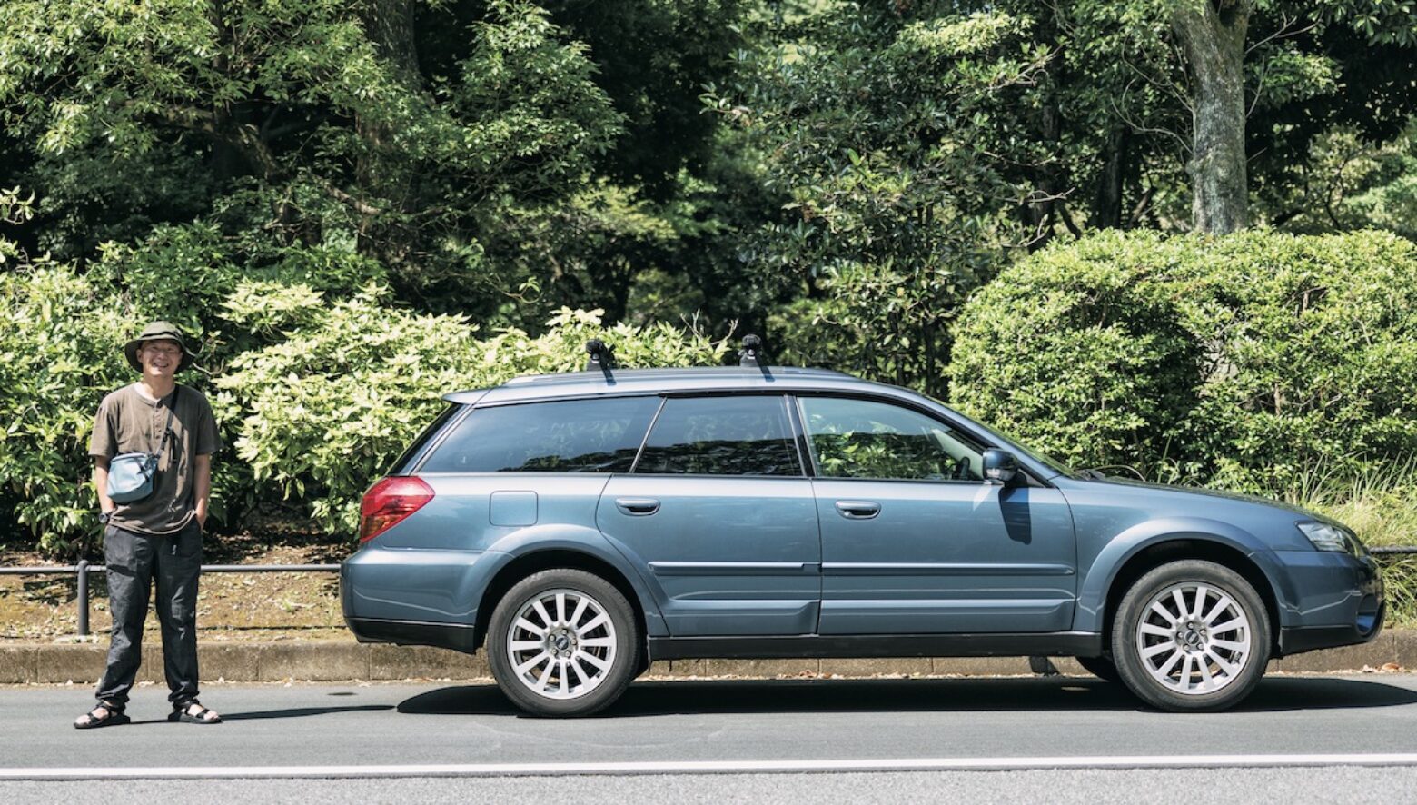 屋根にも積載しやすく、タフに使える道具的な外遊び車。（'03 SUBARU