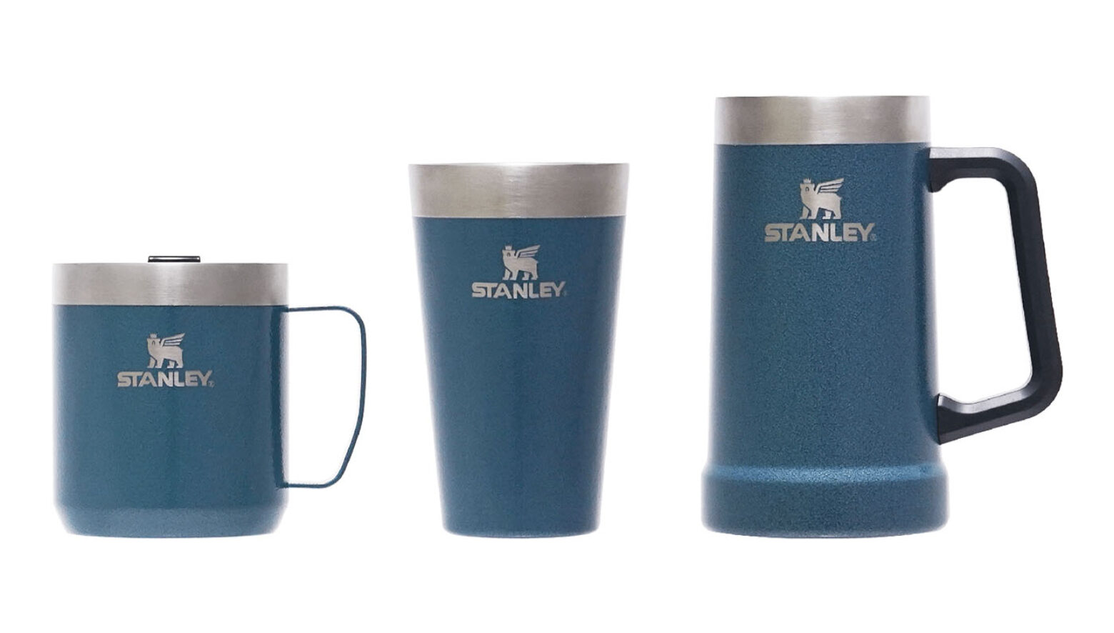 2003年インビンシブルリーグオープンクラス優勝青単リーフタッチST フルレート スタンレーから、湖面に映るブルーを表現したステンレス製マグ、グラス