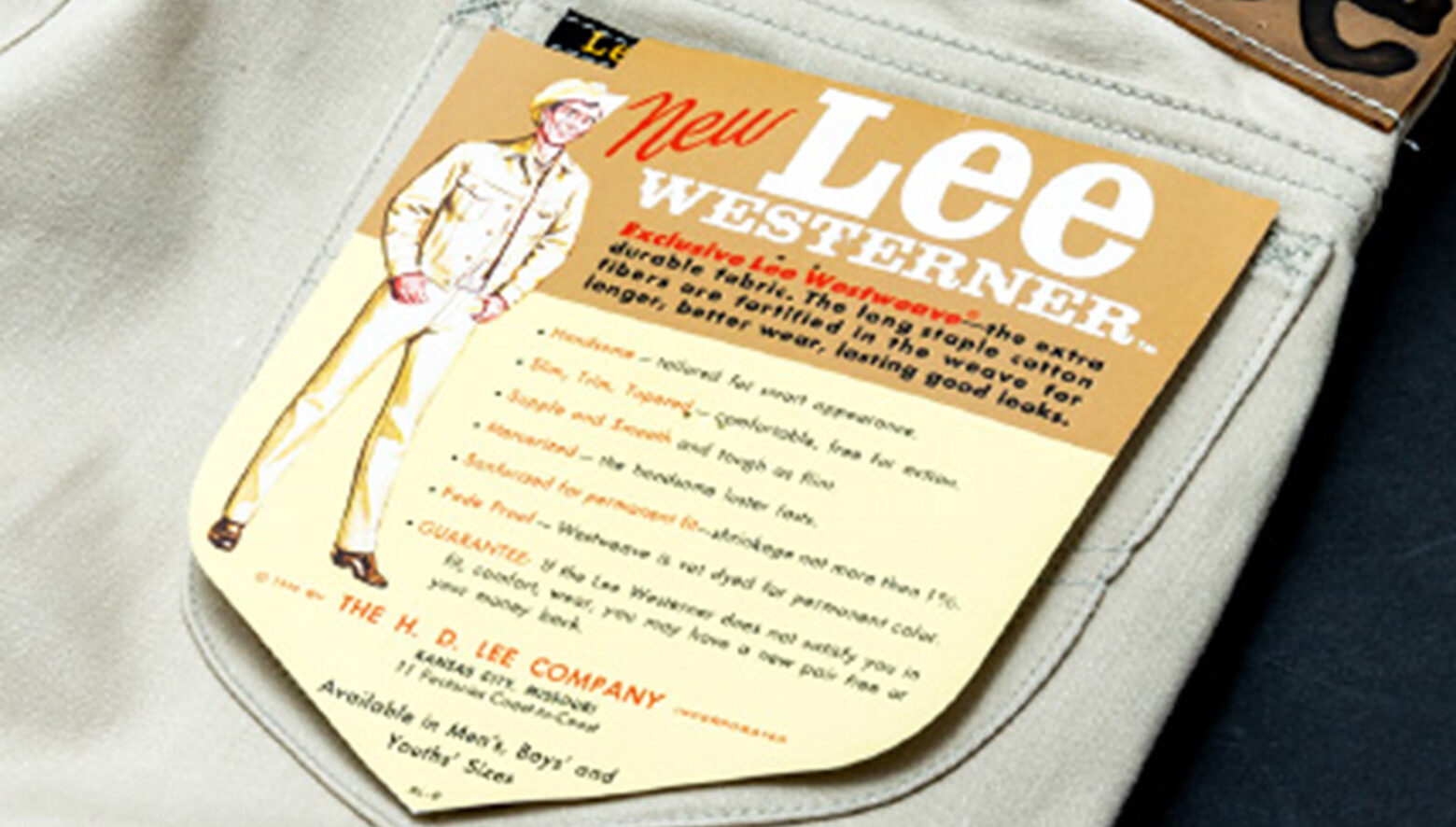 Leeの復刻プロジェクトより登場。オリジナルを限りなく再現した1962