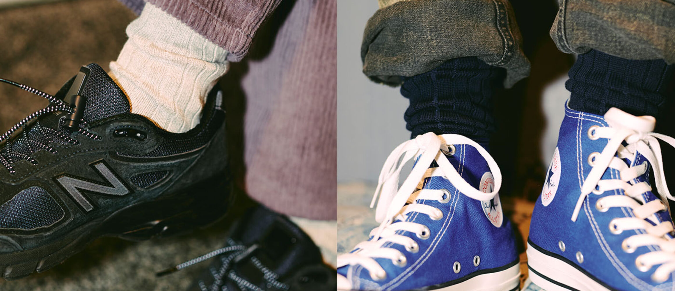 たるませて履く、長く伸ばして履くの2ウェイ仕様！ 奈良産「ビブ