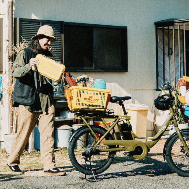 外遊び好き御用達の電動ミニベロ。「ログワゴンe」は、ギア感覚で扱え