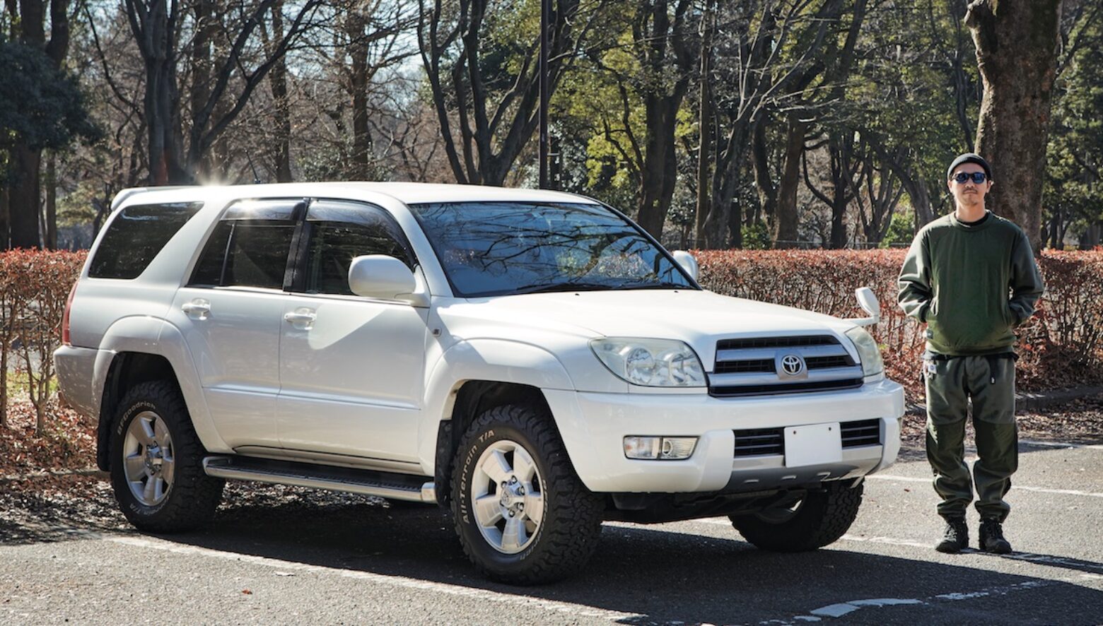 ファーストカーのハイラックスサーフを6年愛用中。（'16 TOYOTA HILUX