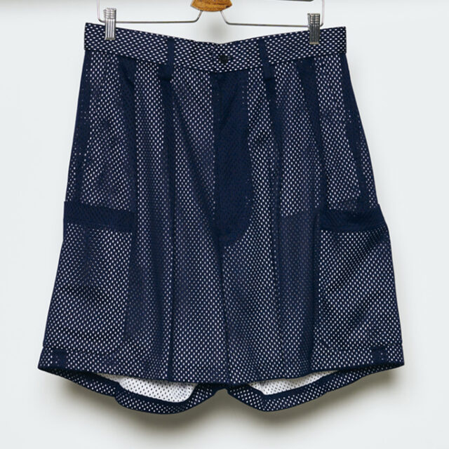 NEAT / ニート　Poly Mesh Cargo Shorts NEAT | POLY MESH CARGO SHORTS / BLACK × GREEN ポリメッシュカーゴ