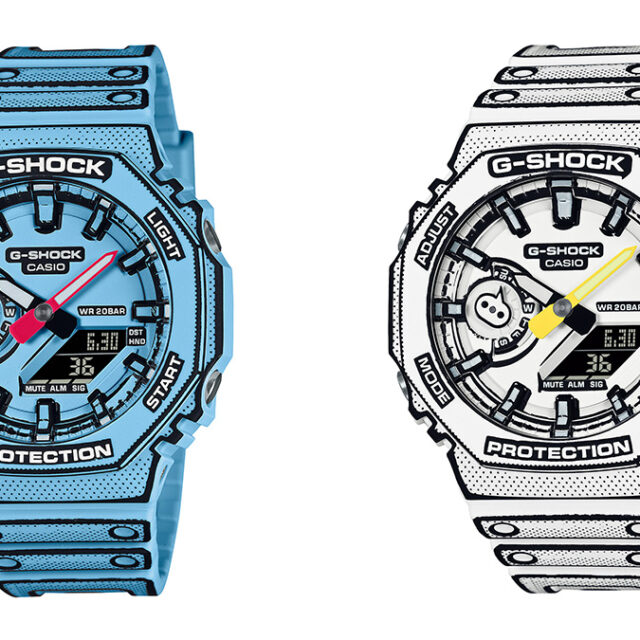 G-SHOCKがマンガ独特の世界観を表現。パーツに手描き風の輪郭を