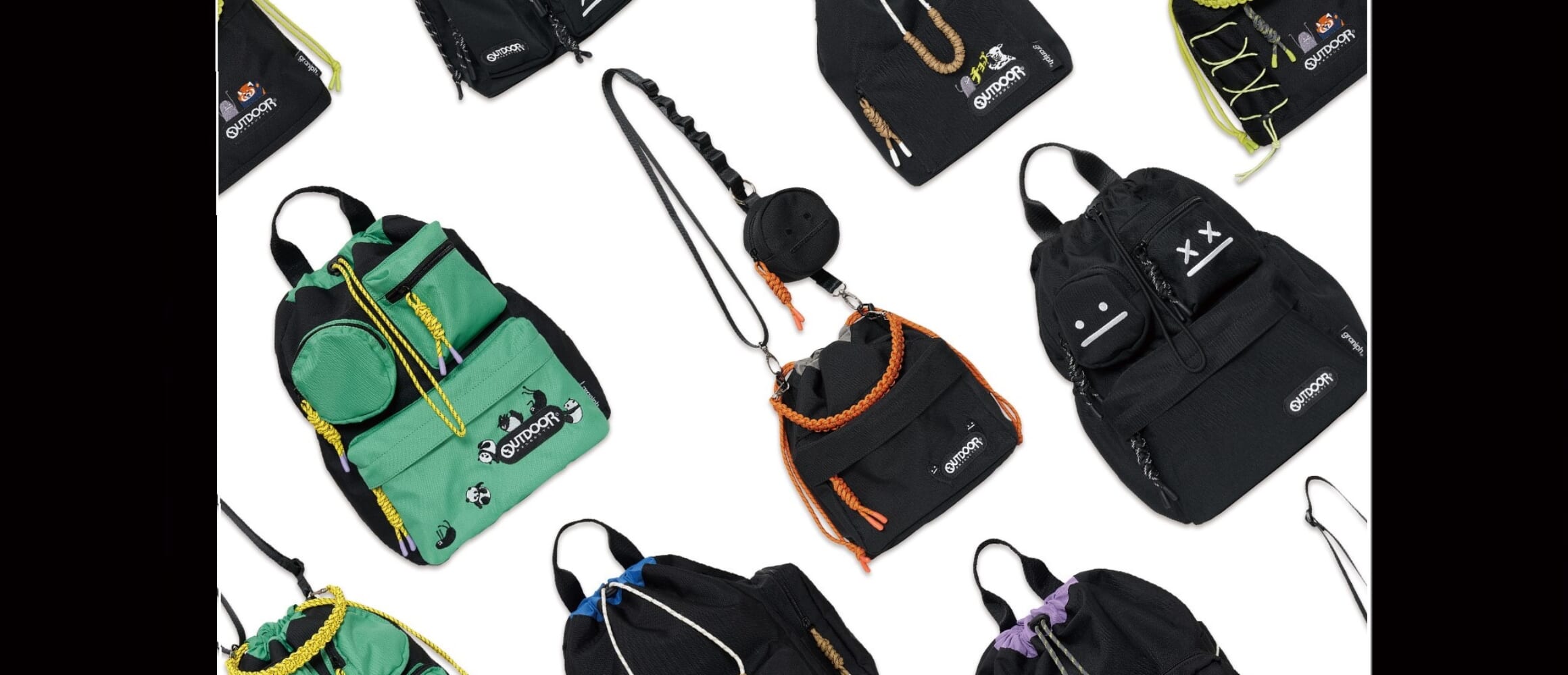 愛くるしいキャラで和ませる、グラニフ×CTFK別注のアウトドア