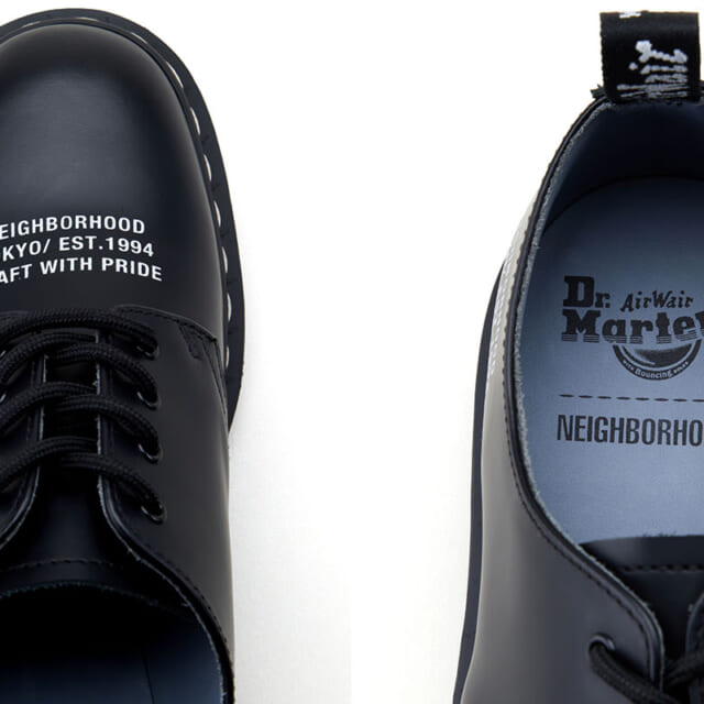 ネイバーフッドがドクターマーチンに別注！英国顔のプレーントゥと