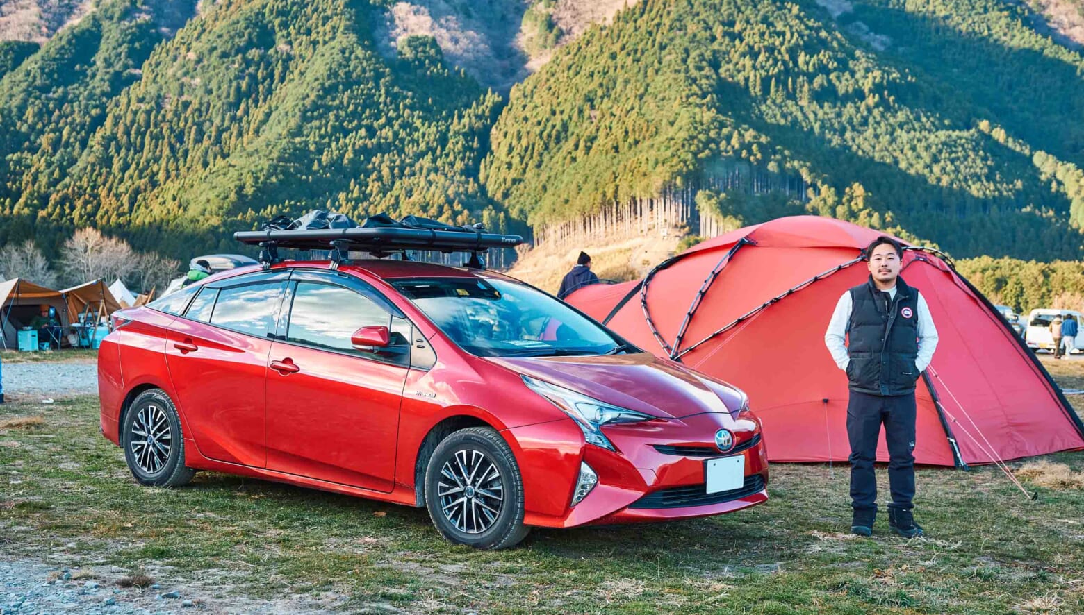 もりりん(プロフ必読)さん専用④2022年バリ山！205/50R17プリウス等 17 TOYOTA PRIUS】長距離も快適で低燃費な、キャンプ用ハイブリッド