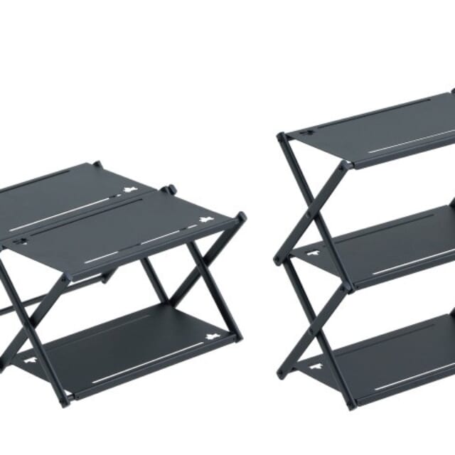 ロゴス新作はテーブルと3段ラックで使い分けられる2WAYアイアンギア