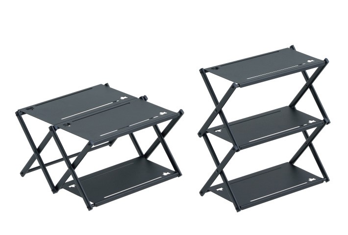 【カスタム2段ラック】デバイスワークス 三角アイアンテーブルSANTE カスタム2段ラック】デバイスワークス 三角アイアンテーブルSANTE