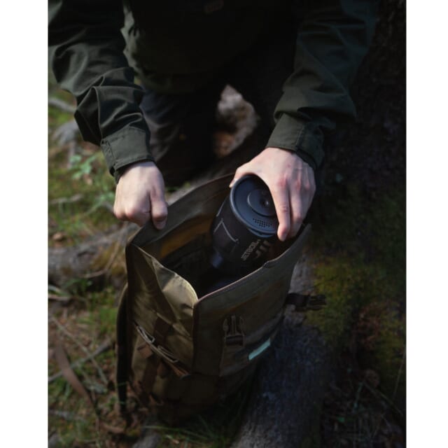 Savotta Kahakka 15L brown opening | GO OUT WEB