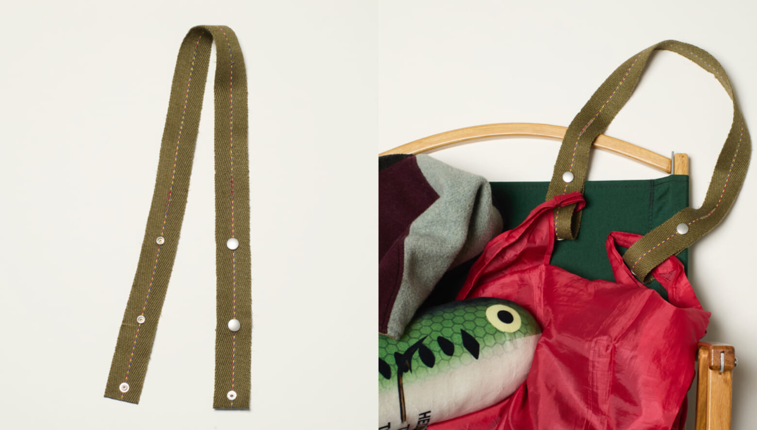 ちょっとコレ便利! エコバッグが肩掛けタイプになるGO OUTオリジナルの