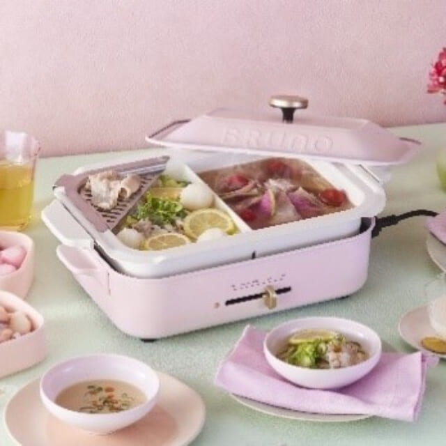 ブルーノの“ホットプレート”から限定カラーが新登場。鍋料理もできる